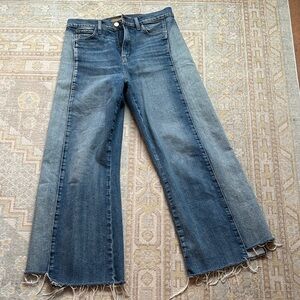 Joe's Jeans Mia High Rise Wide Ankle Two Tone size 29